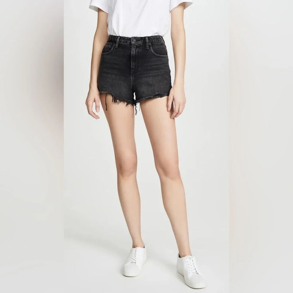 Alexander Wang Bite Grey Aged Shorts Sz 25